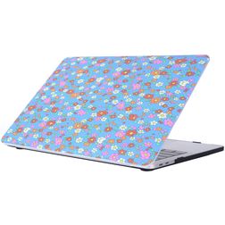 Mobigear Flowers MacBook Pro 15 Inch (2016-2019) Hoes Hardshell Laptopcover MacBook Case - Model 22 - Model A1707 / A1990