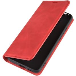 Mobigear Retro Slim POCO F2 Pro Hoesje Bookcase Portemonnee - Rood