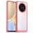 Mobigear Crystal HONOR Magic 4 Lite Hoesje Hardcase Backcover - Transparant / Rood