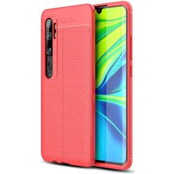 Mobigear Luxury Xiaomi Mi Note 10 Hoesje Flexibel TPU Backcover - Rood