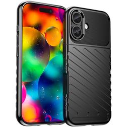 Mobigear Groove iPhone 17 Hoesje Flexibel TPU Backcover - Zwart