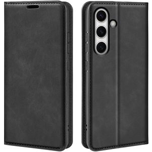 Mobigear Retro Slim Samsung Galaxy S24 FE Hoesje Bookcase Portemonnee - Zwart