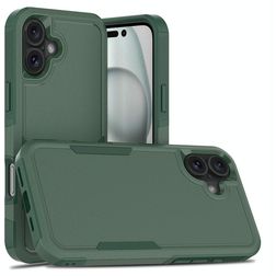 Mobigear Heavy Armor iPhone 16 Plus Hoesje Hardcase Backcover Shockproof - Groen