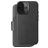 Decoded Detachable Wallet iPhone 16 MagSafe Hoesje Echt Leer Uitneembare 2in1 Bookcase Portemonnee - Zwart