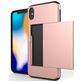 Mobigear Card iPhone XR Hoesje Hardcase Backcover Shockproof met Pasjeshouder - Wit