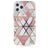 Mobigear Marble iPhone 12 Pro Max Hoesje Flexibel TPU Backcover - Roze