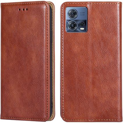 Mobigear Wallet Motorola Edge 30 Fusion Hoesje Bookcase Portemonnee - Bruin
