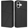 Mobigear Frosted Flip iPhone 17 Hoesje Bookcase Portemonnee - Zwart