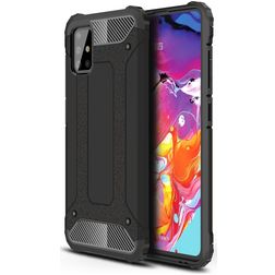 Mobigear Outdoor Samsung Galaxy A51 Hoesje Hardcase Backcover Shockproof - Zwart