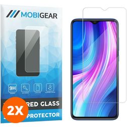 Mobigear Xiaomi Redmi Note 8 Pro Glazen Screenprotector - Case Friendly (2-Pack)