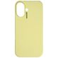 Nudient Base iPhone 16 Plus Siliconen Hoesje Backcover - Pale Yellow