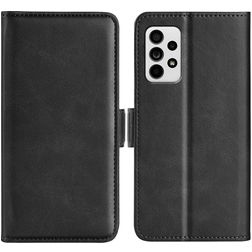Mobigear Slim Magnet Samsung Galaxy A33 Hoesje Bookcase Portemonnee - Zwart