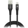 Mobilize Strong Nylon USB-A naar USB-C Kabel 1 Meter - Zwart
