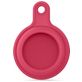 Mobigear Keychain Apple AirTag Hoesje Flexibel Siliconen Sleutelhanger - Donkerrood