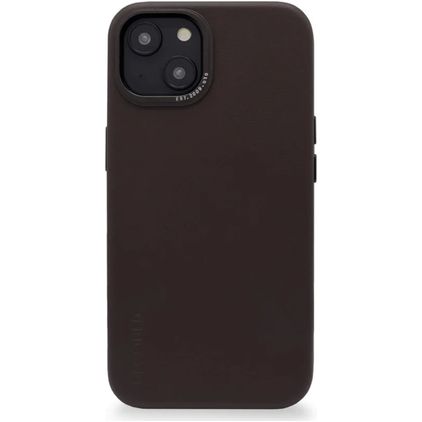 Decoded iPhone 14 Plus MagSafe Hoesje Echt Leer Backcover Shockproof - Chocolate Brown