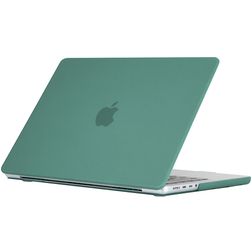 Mobigear Matte MacBook Pro 16 Inch (2021-2026) Hoes Hardshell Laptopcover MacBook Case - Donkergroen - Model A2485 / A2780 / A2991 / A3186 / A3428 / A3429