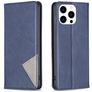 Mobigear Rhombus Slim iPhone 16 Pro Hoesje Bookcase - Blauw