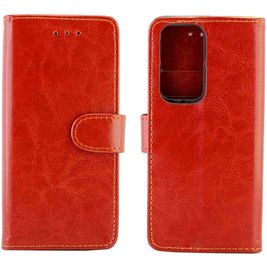 Mobigear Wallet Huawei P40 Hoesje Bookcase Portemonnee - Bruin