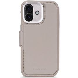 Decoded Detachable Wallet iPhone 17 MagSafe Hoesje Echt Leer Uitneembare 2in1 Bookcase Portemonnee - Solid Clay