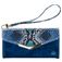 Mobilize Gelly Velvet iPhone X Hoesje Uitneembare 2in1 Clutch - Royal Blue Snake