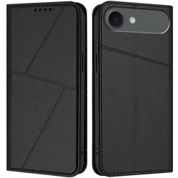 Mobigear Frosted Flip iPhone Air Hoesje Bookcase Portemonnee - Zwart