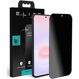 Elite Samsung Galaxy A37 Glazen Screenprotector Privacy - Case Friendly - Zwart