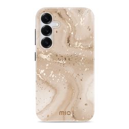 MIO Samsung Galaxy S25 MagSafe Hoesje Hardcase Backcover - Gold Marble