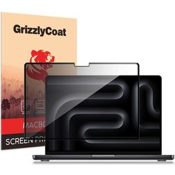 GrizzlyCoat MacBook Pro 16 Inch (2021-2026) Screenprotector Privacy Folie - Case Friendly - Zwart