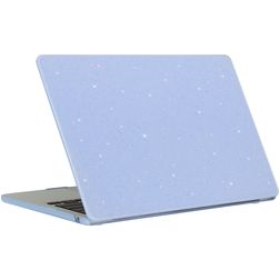 Mobigear Sparkling Cream MacBook Air 13 Inch (2022-2025) Hoes Hardshell Laptopcover MacBook Case - Blauw - Model A2681 / A3113 / A3240