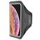 Mobiparts Comfort Fit Telefoonhouder Hardlopen iPhone XS Max Sport Hoesje Neopreen Sportarmband - Zwart
