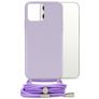 Mobilize Lanyard Gelly iPhone 13 Pro Max Flexibel TPU Hoesje met koord - Pastel Purple