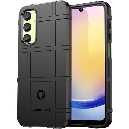 Mobigear Rugged Shield Samsung Galaxy A55 Hoesje Flexibel TPU Backcover Shockproof - Zwart