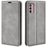 Mobigear Retro Slim Motorola Moto G42 Hoesje Bookcase Portemonnee - Grijs