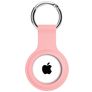 Xccess Keychain Apple AirTag Hoesje Flexibel Siliconen Sleutelhanger - Roze