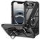 Mobigear Crystal Ring iPhone 17e Hoesje Hardcase Backcover met Ringhouder - Zwart