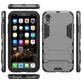 Mobigear Armor Stand iPhone XR Hoesje Hardcase Backcover Shockproof met Standaard - Grijs