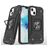 Mobigear Armor Ring iPhone 13 Pro Hoesje Hardcase Backcover Shockproof met Ringhouder - Zwart