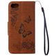 Mobigear Butterfly iPhone SE (2020) Hoesje Bookcase Portemonnee - Bruin