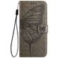 Mobigear Butterfly Samsung Galaxy S24 FE Hoesje Bookcase Portemonnee - Grijs