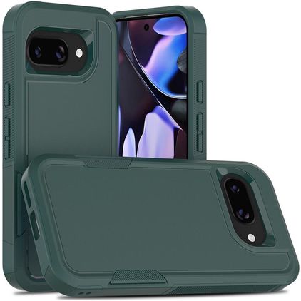 Mobigear Heavy Armor Google Pixel 9a Hoesje Hardcase Backcover Shockproof - Groen