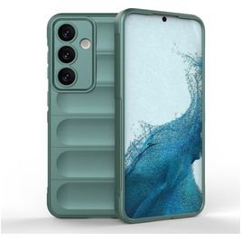 Mobigear Bumpy Samsung Galaxy S24 Hoesje Flexibel TPU Backcover - Groen