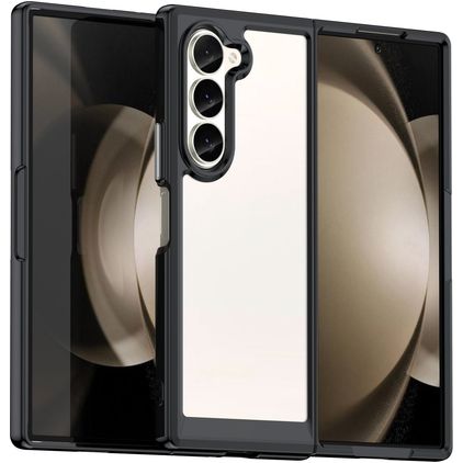 Mobigear Crystal Samsung Galaxy Z Fold 6 Hoesje Hardcase Backcover - Zwart
