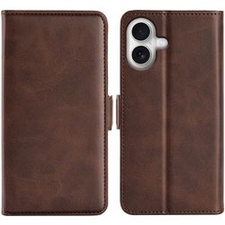 Mobigear Slim Magnet iPhone 17 Hoesje Bookcase Portemonnee - Bruin