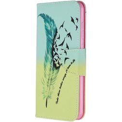 Mobigear Design Nokia 2.3 Hoesje Bookcase Portemonnee - Veren