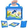 Mobigear Football iPad Air 11 Inch (2024) Hoes EVA Schuim Backcover + Schouderband + Standaard - Blauw