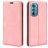 Mobigear Retro Slim Motorola Edge 30 Hoesje Bookcase Portemonnee - Roze