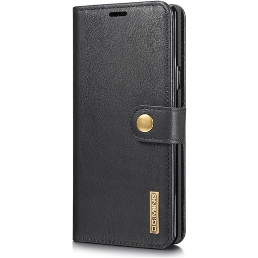 Mobigear Snap Button Samsung Galaxy Note 9 Hoesje Uitneembare 2in1 Bookcase Portemonnee - Zwart