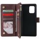 Mobigear Zipper Samsung Galaxy S10 Lite Hoesje Bookcase Portemonnee - Bruin