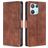 Mobigear Croco OPPO Reno 8 Pro 5G Hoesje Bookcase Portemonnee - Bruin