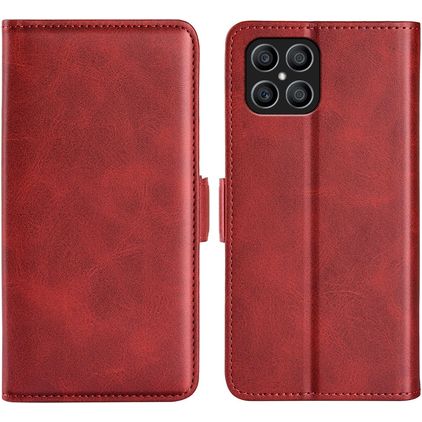 Mobigear Slim Magnet HONOR X8 Hoesje Bookcase Portemonnee - Rood